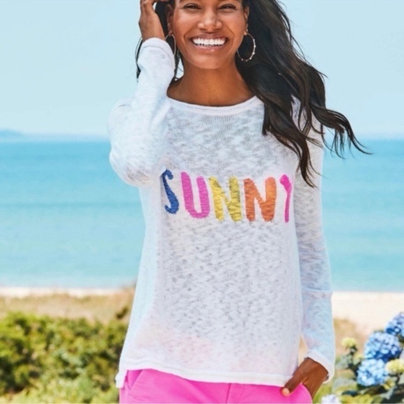 Lilly Pulitzer Sunny Danette Sweater Womens Medium - Picture 2 of 9